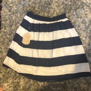 NWT Altar’d State Navy Blue White Nautical Coastal Cruise Skirt